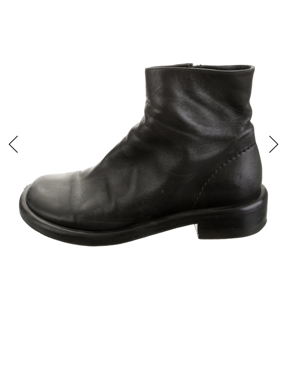 Proenza Schouler Black Leather Ankle Bootie